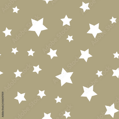 Stars seamless pattern. Backdrop texture for Christmas design. Continuous background.