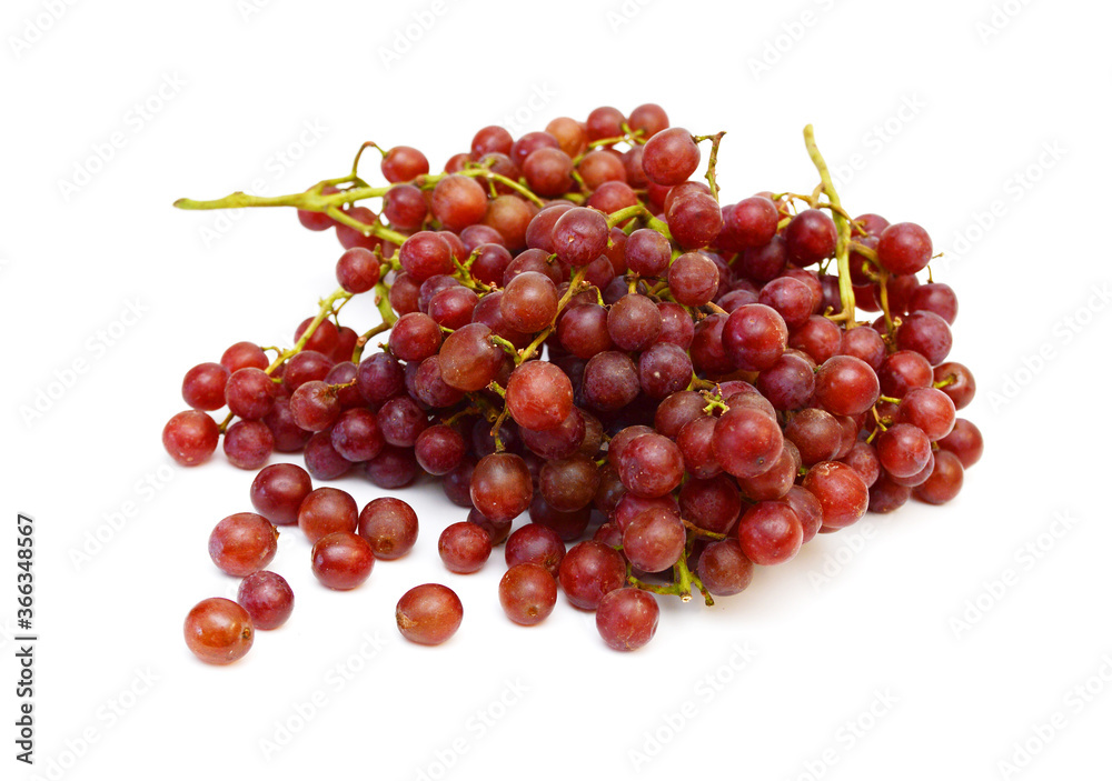 Bunch of red grapes Isolated on white background. Bunch of red grapes Isolated on white background.