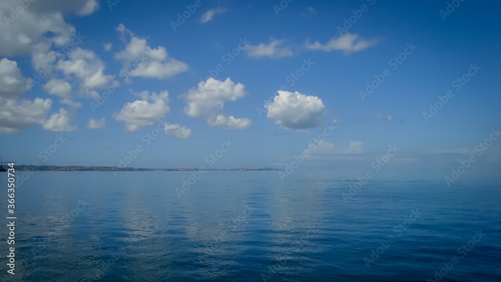Beautiful landscape with calm and tranquil waters in Salvador, Bahia, Brazil Beautiful landscape with calm and tranquil waters in Salvador, Bahia, Brazil