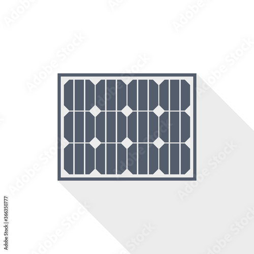 Solar panel, clean energy, power flat design vector icon