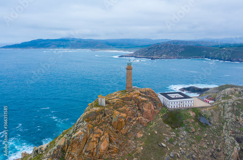 aerial view of Vilan Cape lighthouse photo