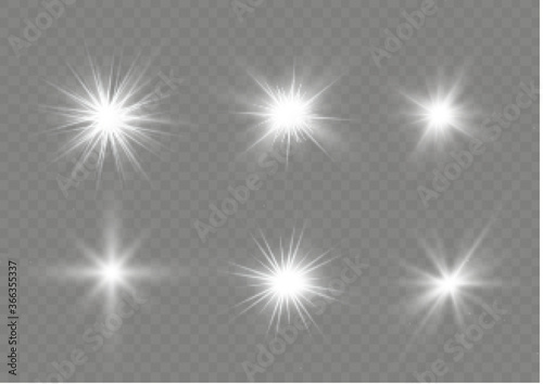 White light stars. photo