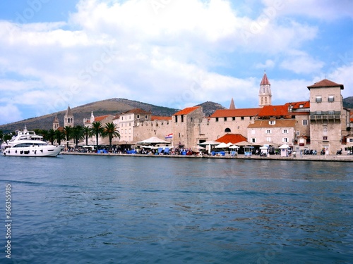 Wallpaper Mural Old Town Trogir, Croatia. Trogir is popular travel destination in Croatia. Trogir, as a UNESCO World Heritage Site, is one of most visited places in Dalmatia, Croatia Torontodigital.ca