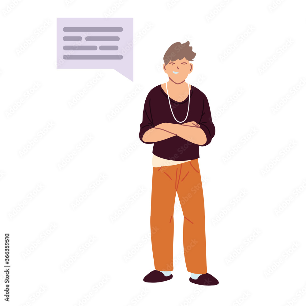 american man cartoon with bubble vector design american man cartoon with bubble vector design