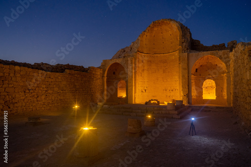 Ancient ruins in israeli negev desert travel