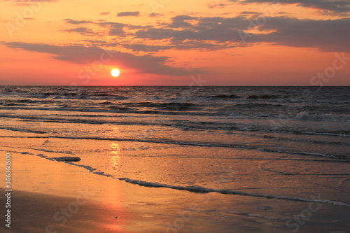 Early sunrise at the beach