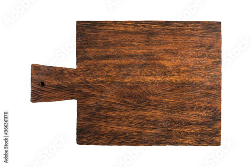 Cutting board, for filing, aged isolated on a white background