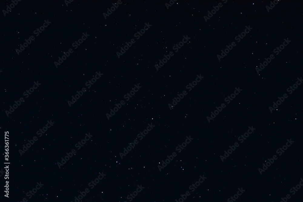 Starry sky in the village with noise in blue and black background Starry sky in the village with noise in blue and black background