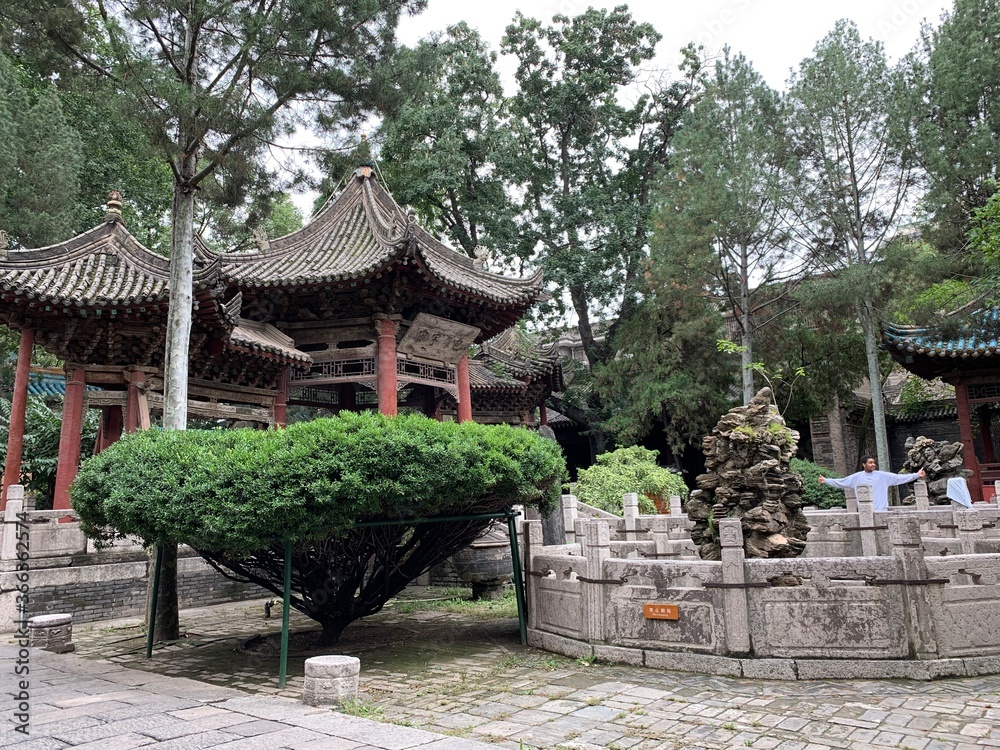 Jardin de la Grande mosquée à Xi'an, Chine