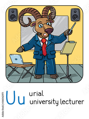 Urial or ram university lecturer. Professions ABC