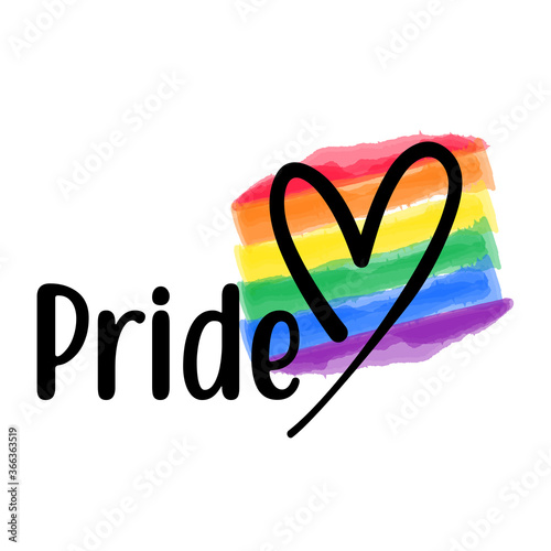 Pride Love vector template. Happy Pride day gay, rainbow, homo, hlbt, lgbt, lhbt, lgbti or lgbtq awesome photo