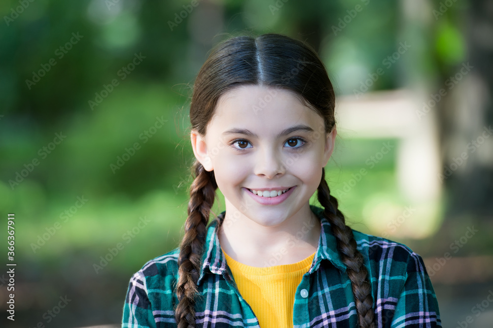 Healthy smile begins with child. Happy kid smile on summer day. Little girl with cute smile outdoors. Tooth health. Pediatric dentistry. Dental prophylaxis. Oral hygiene. Keeping you smiling Healthy smile begins with child. Happy kid smile on summer day. Little girl with cute smile outdoors. Tooth health. Pediatric dentistry. Dental prophylaxis. Oral hygiene. Keeping you smiling
