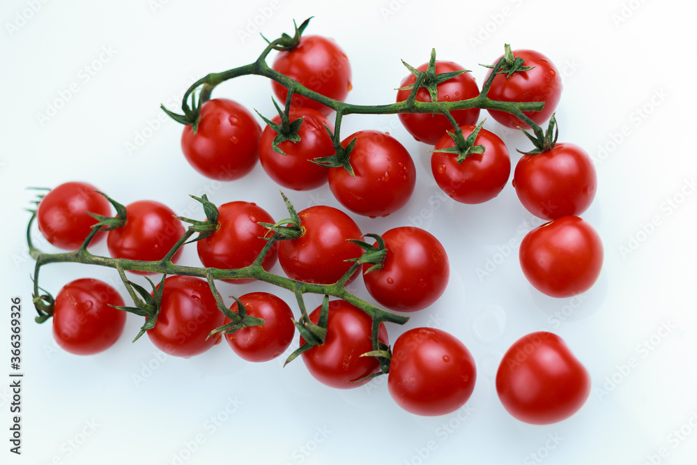tomatoes cherry on a white background tomatoes cherry on a white background
