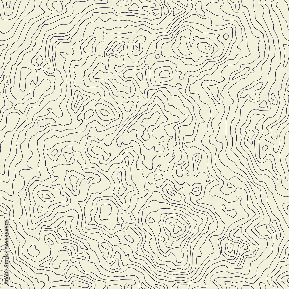 Seamless Texture or Pattern of Topographic Map