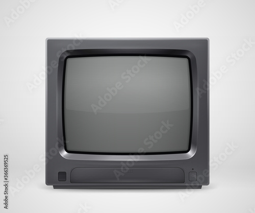 Retro Realistic TV Set from 80s or 90s