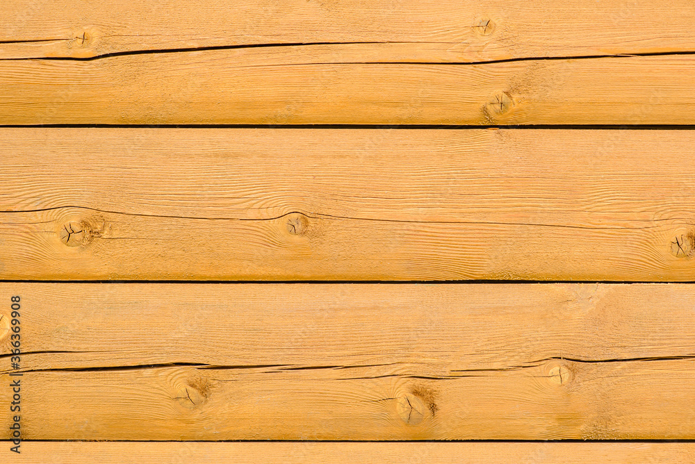 Fototapeta premium treated bright yellow pine boards texture