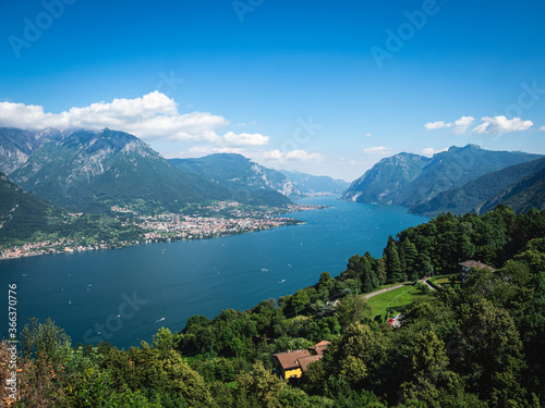 Panorama of Lake Como  Lecco branch