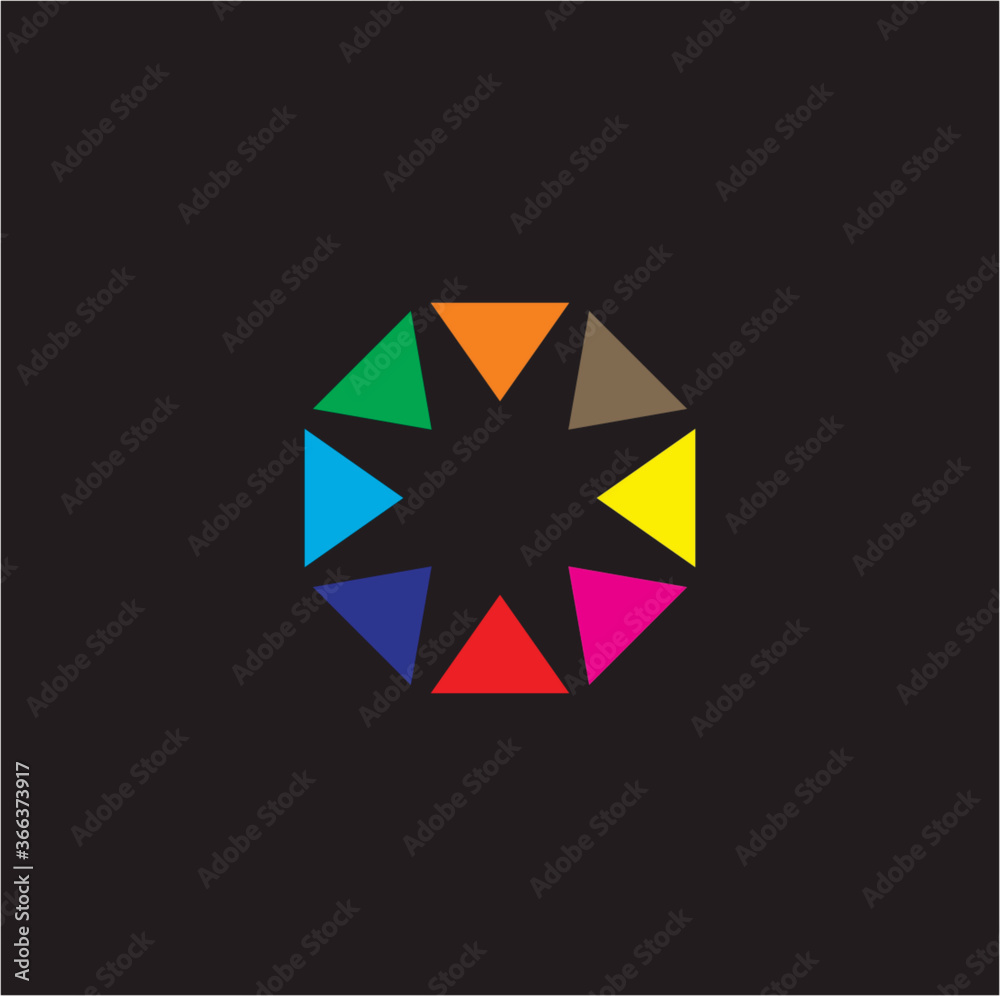 a design of a colorful circle. a design of a colorful circle.