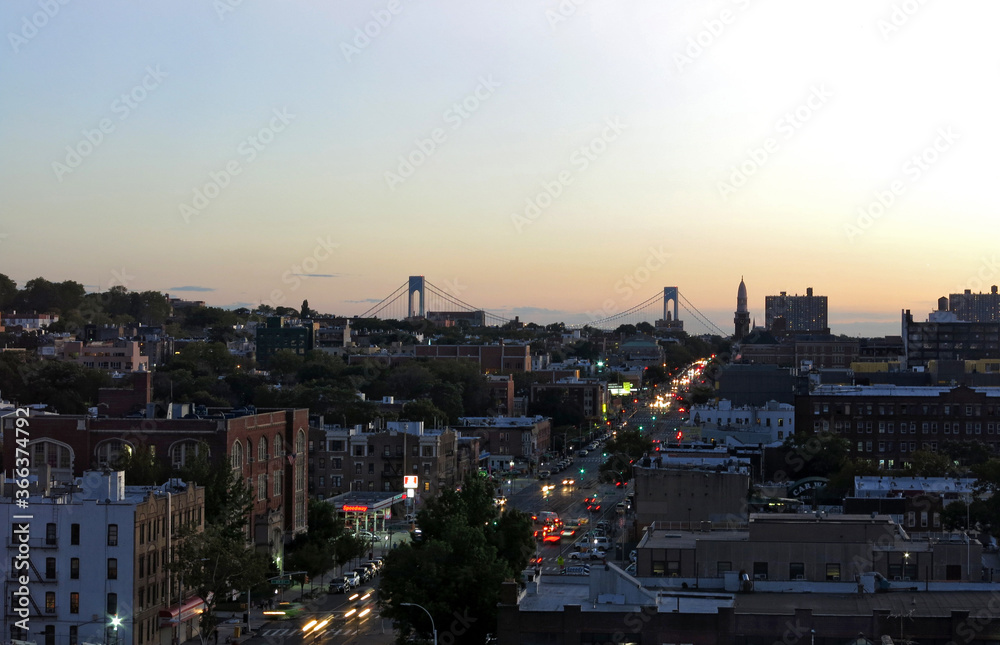 Brooklyn view at sunset.