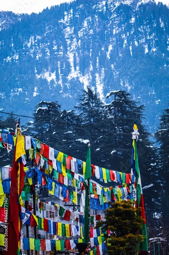 A desire knot tradition people follow in Himalaya parade