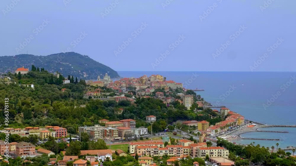 Italian city of Imperia at the Mediterranian sea - travel photography Italian city of Imperia at the Mediterranian sea - travel photography