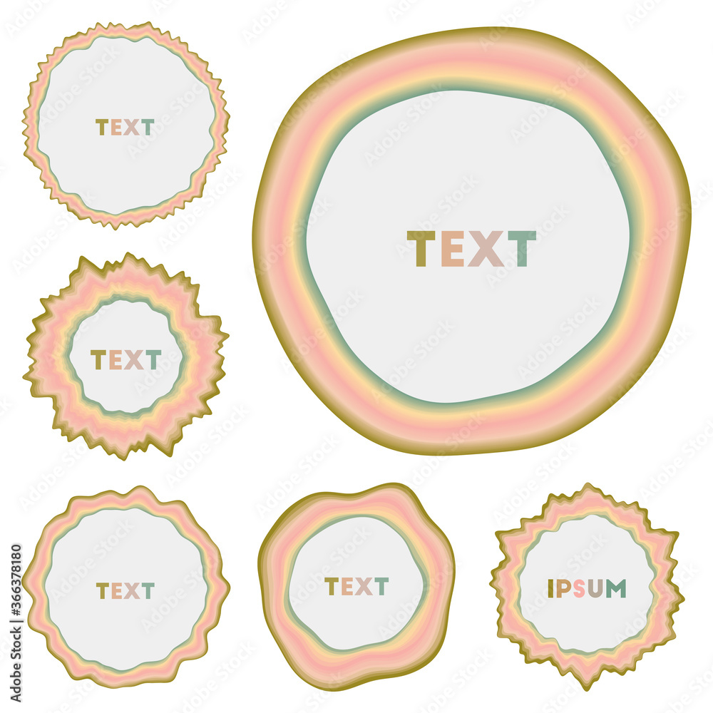 Round banners collection. Attractive circular backgrounds. Powerful vector illustration. Round banners collection. Attractive circular backgrounds. Powerful vector illustration.