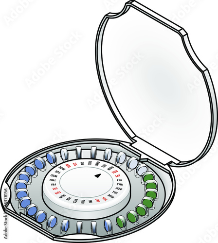 A monthly supply of birth control / contraceptive pills.
