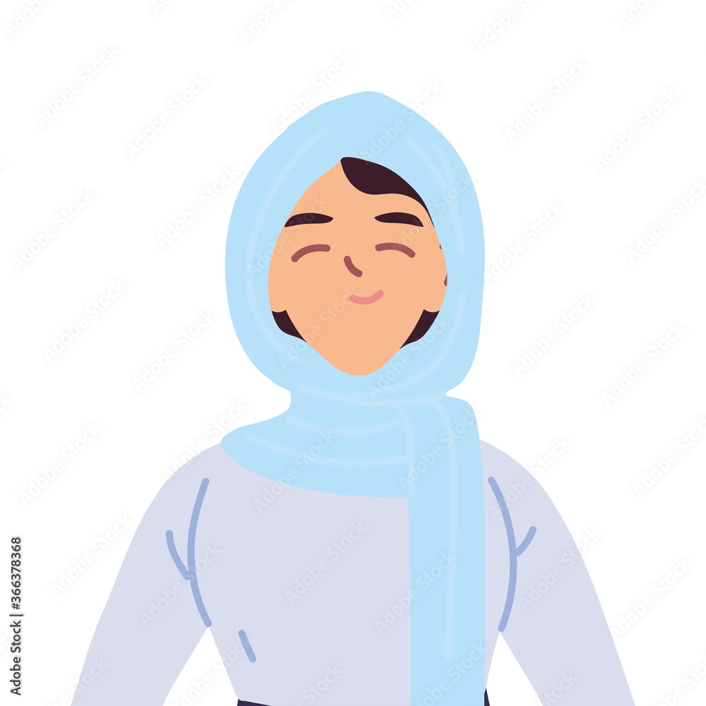 arabic woman cartoon vector design arabic woman cartoon vector design