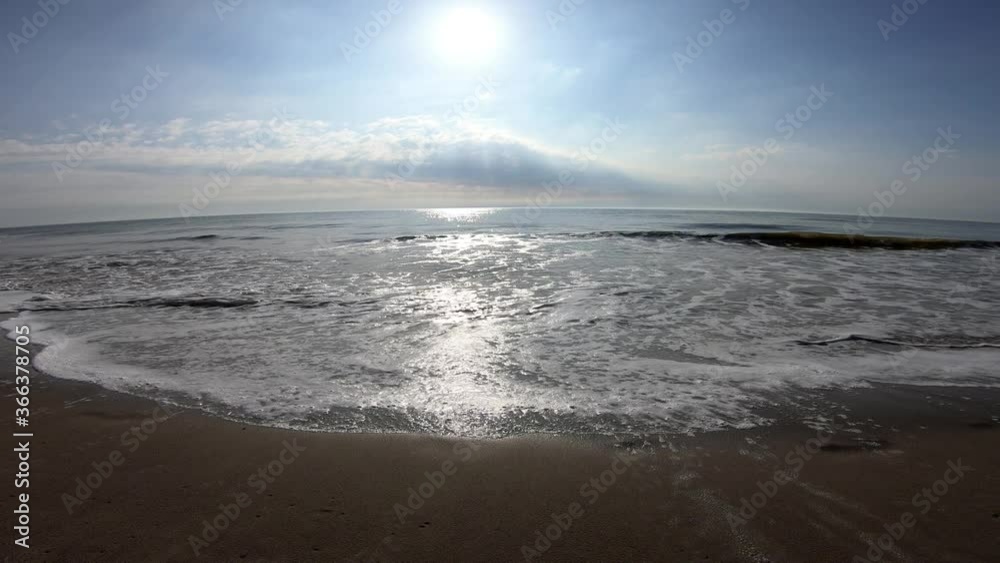 Urlaub am Meer - Nordseewellen im Gegenlicht - GoPro Shot