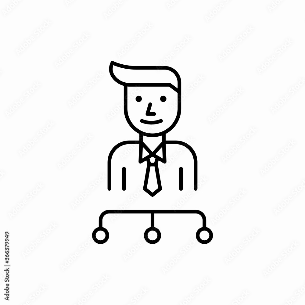 Outline organization icon.Organization vector illustration. Symbol for web and mobile