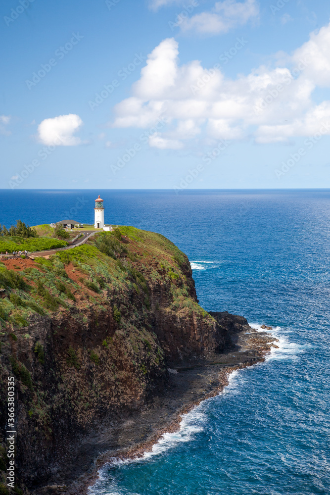 Kilauea Lighthouse on the north shore of Kauai, Hawaii