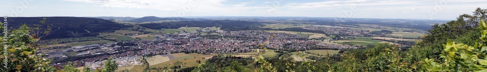 Blick vom Dreifaltigkeitsberg auf Spaichigen