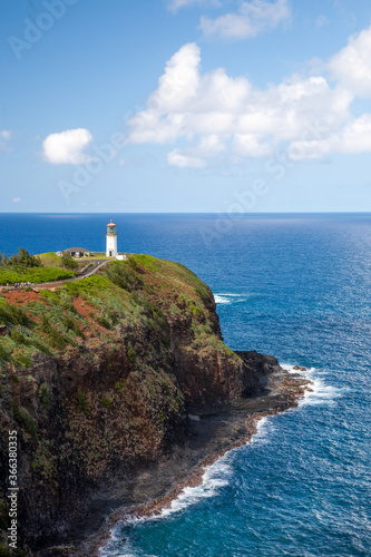 Kilauea Lighthouse on the north shore of Kauai  Hawaii