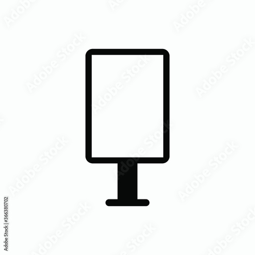 billboard icon vector