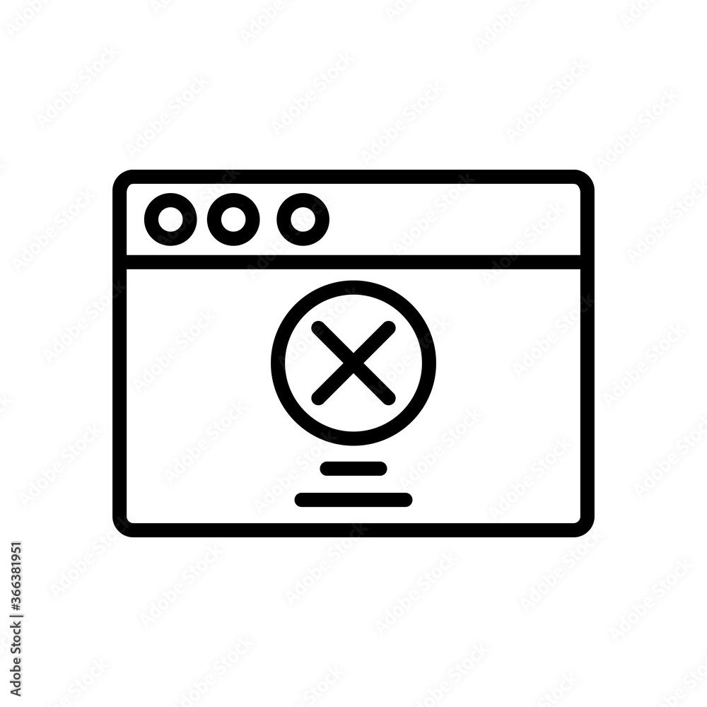 Browser, web site, check mark, prohibit icon. Simple line, outline vector elements of internet explorer icons for ui and ux, website or mobile application Browser, web site, check mark, prohibit icon. Simple line, outline vector elements of internet explorer icons for ui and ux, website or mobile application