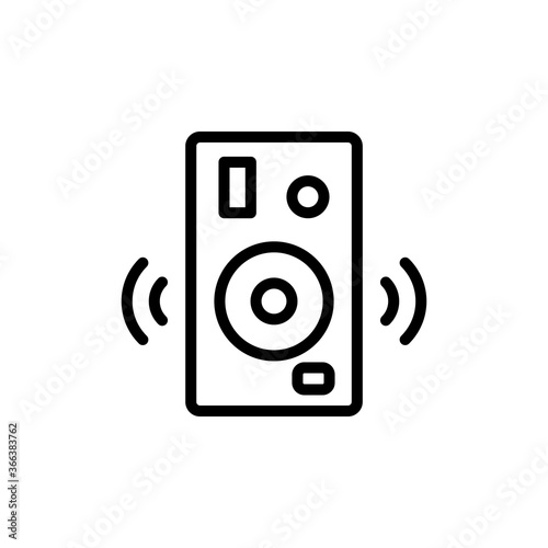 Music, speakers icon. Simple line, outline vector elements of rock n roll icons for ui and ux, website or mobile application