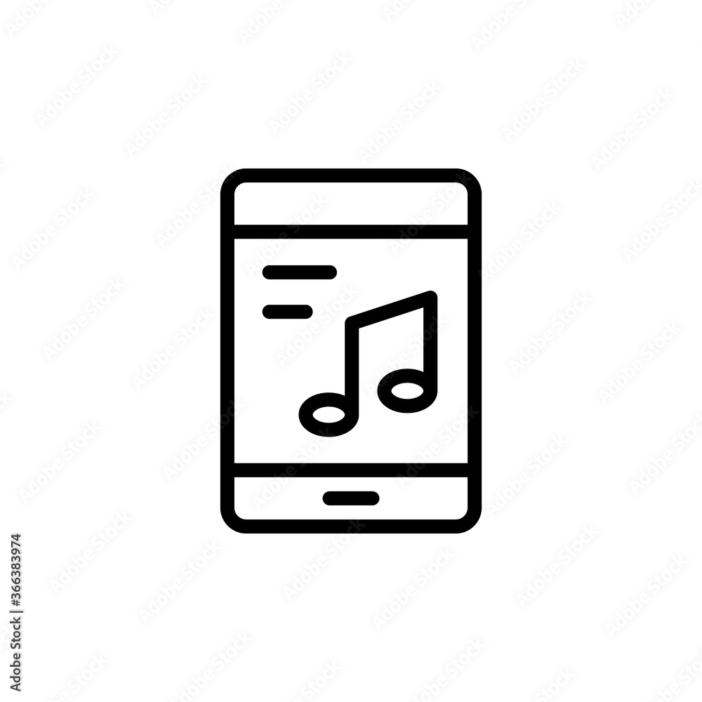 Application, smartphone, rock icon. Simple line, outline vector elements of rock n roll icons for ui and ux, website or mobile application Application, smartphone, rock icon. Simple line, outline vector elements of rock n roll icons for ui and ux, website or mobile application