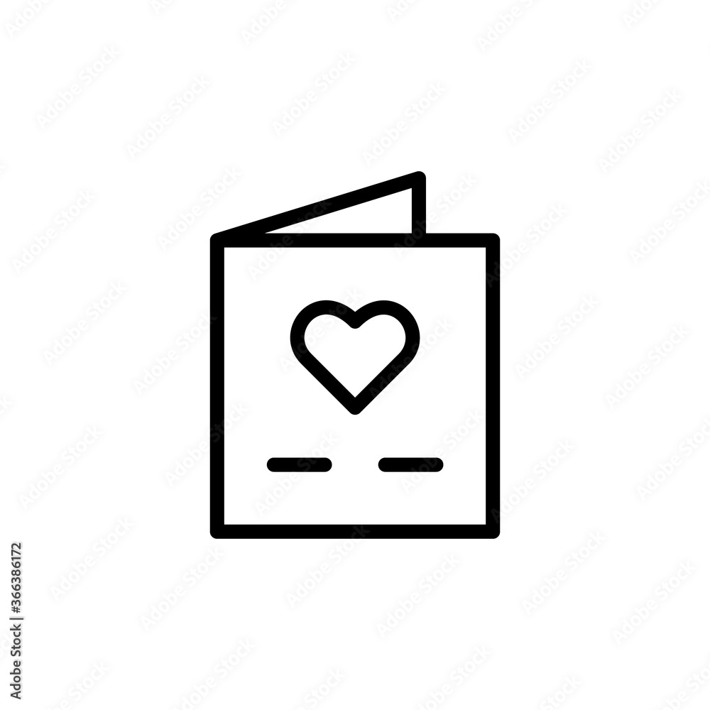 Invitation, wedding icon. Simple line, outline vector elements of marriage icons for ui and ux, website or mobile application