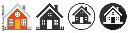 House home vector icon set