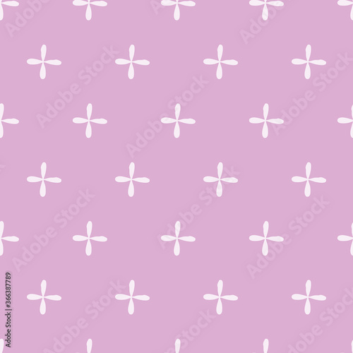 Sseamless pattern with ornaments in pink for fabric, paper, scrapbooking, wrapping photo