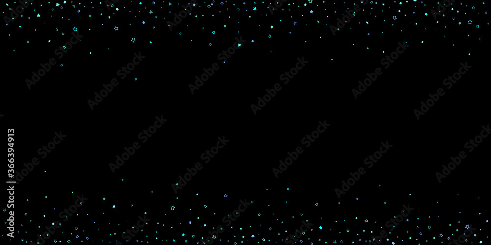 Blue, cyan, turquoise glitter stars, confetti. Blue, cyan, turquoise glitter stars, confetti.