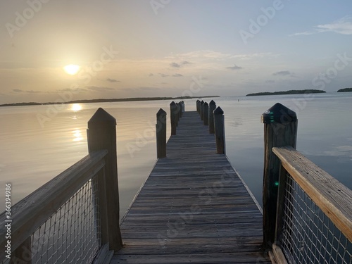 Dock in the sunset