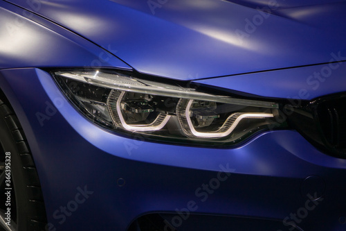 The Closeup Front Headlight car © srattha