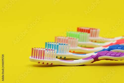 various types of toothbrushes © Kyle Lee