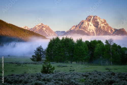 Foggy Morning in Grand Teton National Park