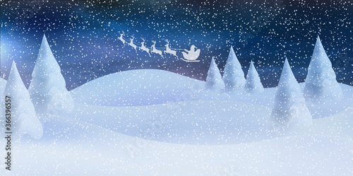 クリスマス　雪　冬　背景
