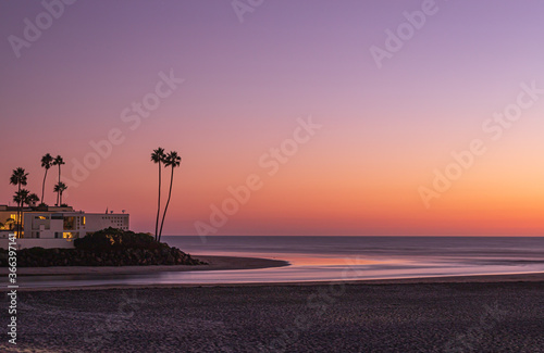 sunset on the beach