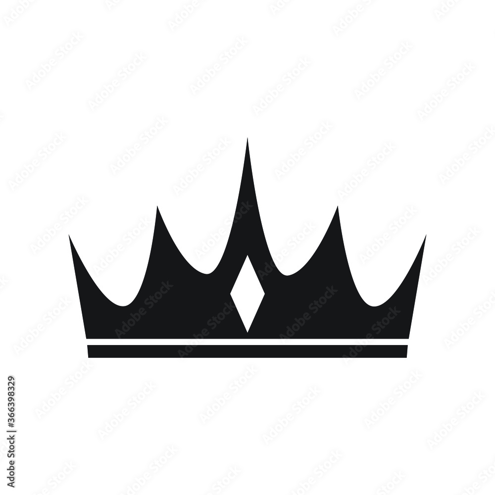 Crown icon design isolated on white background Crown icon design isolated on white background
