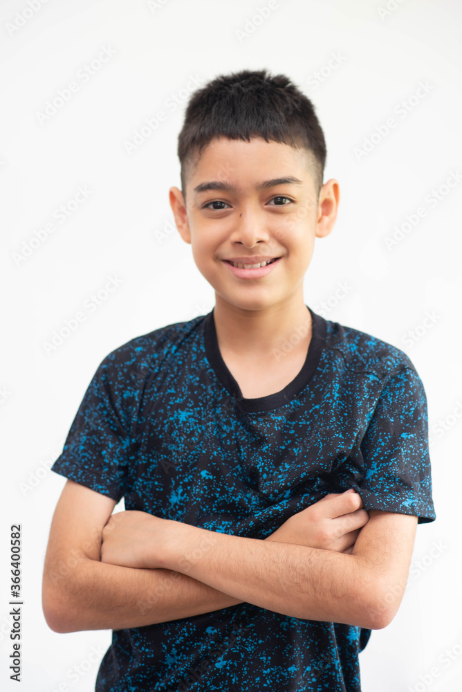 Close up portrait of teenager boy with smile Close up portrait of teenager boy with smile