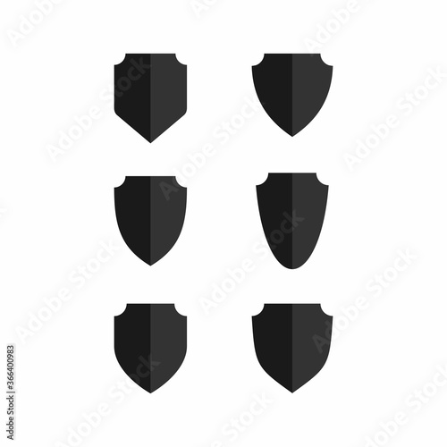 security protect shield icon set pack